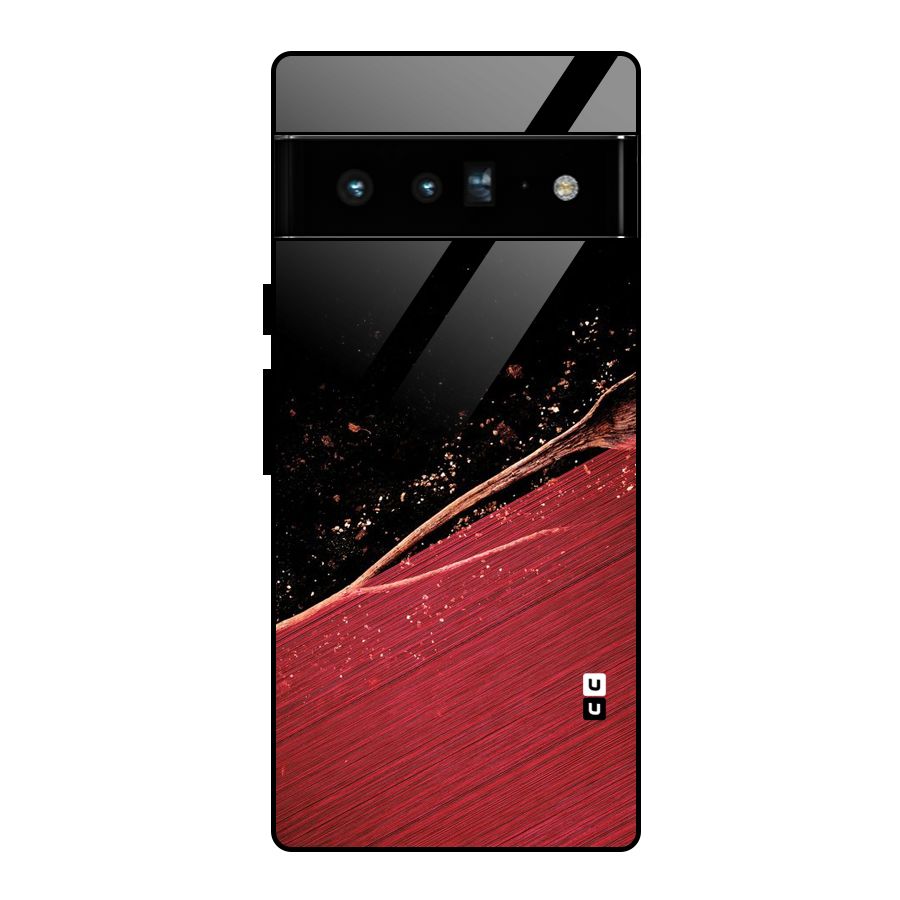 Red Flow Drops Glass Back Case for Google Pixel 6 Pro