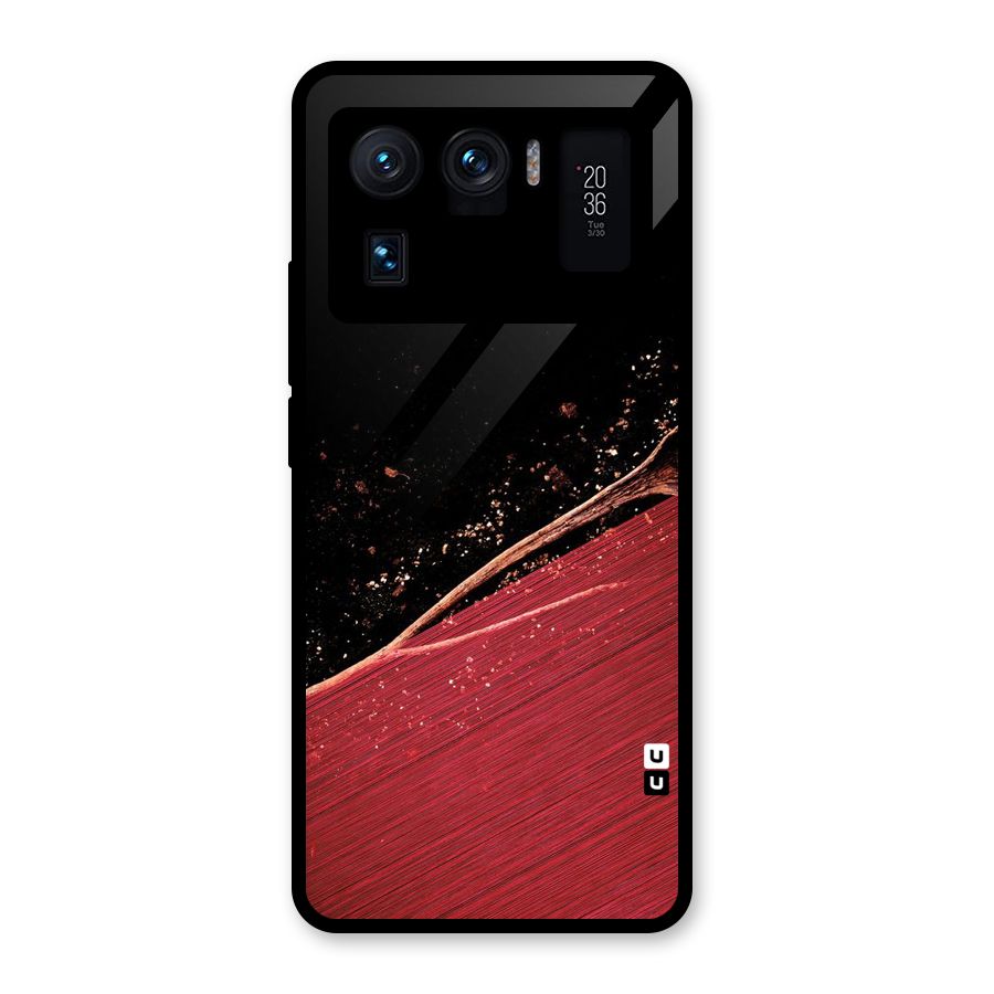 Red Flow Drops Glass Back Case for Mi 11 Ultra