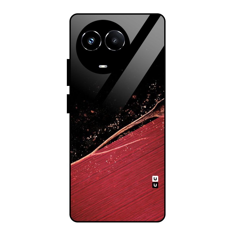 Red Flow Drops Glass Back Case for Realme Narzo 60X