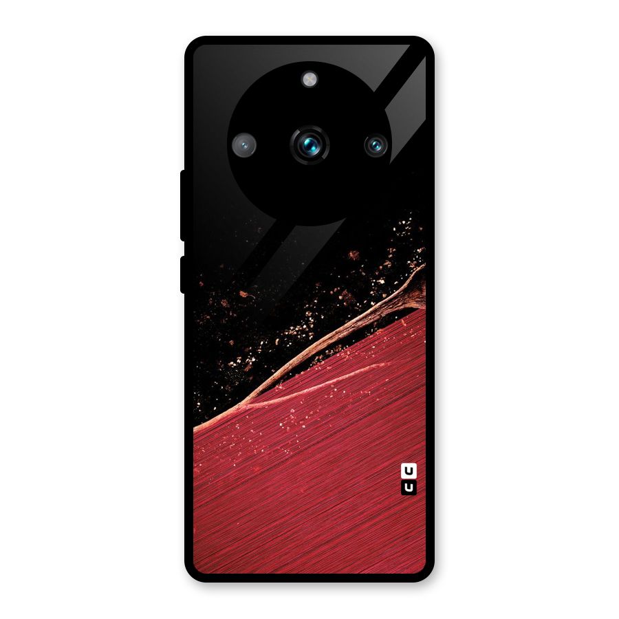 Red Flow Drops Glass Back Case for Realme Narzo 60 Pro