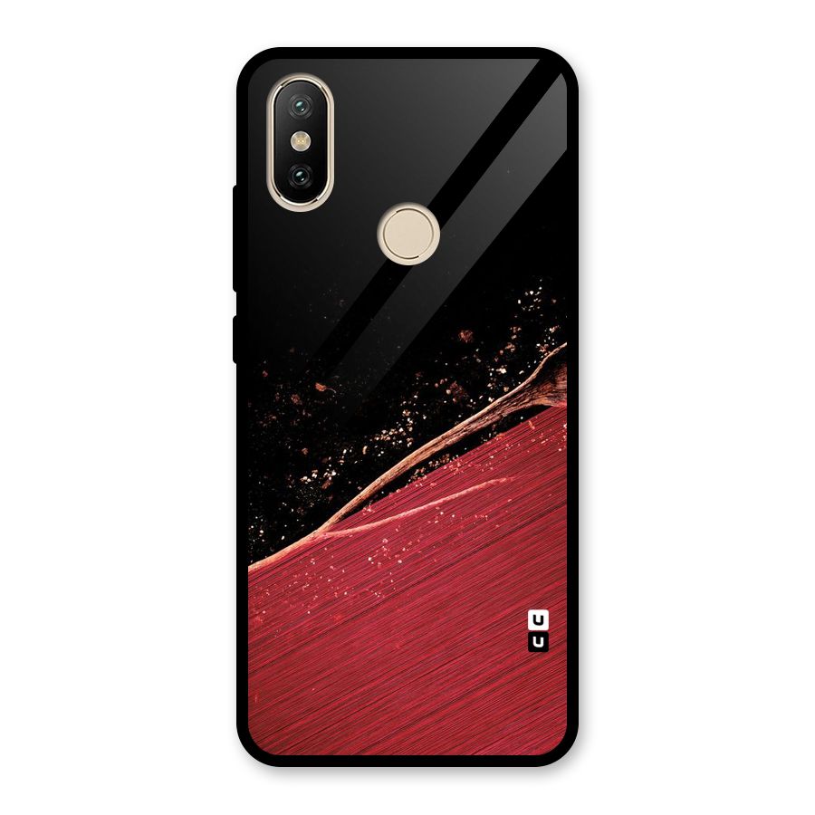 Red Flow Drops Glass Back Case for Redmi A2