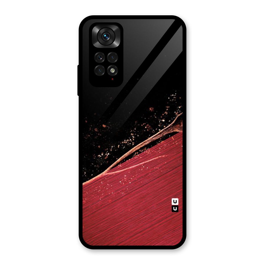 Red Flow Drops Glass Back Case for Redmi Note 11S