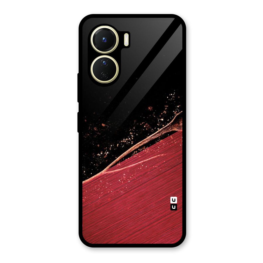 Red Flow Drops Glass Back Case for Vivo Y16