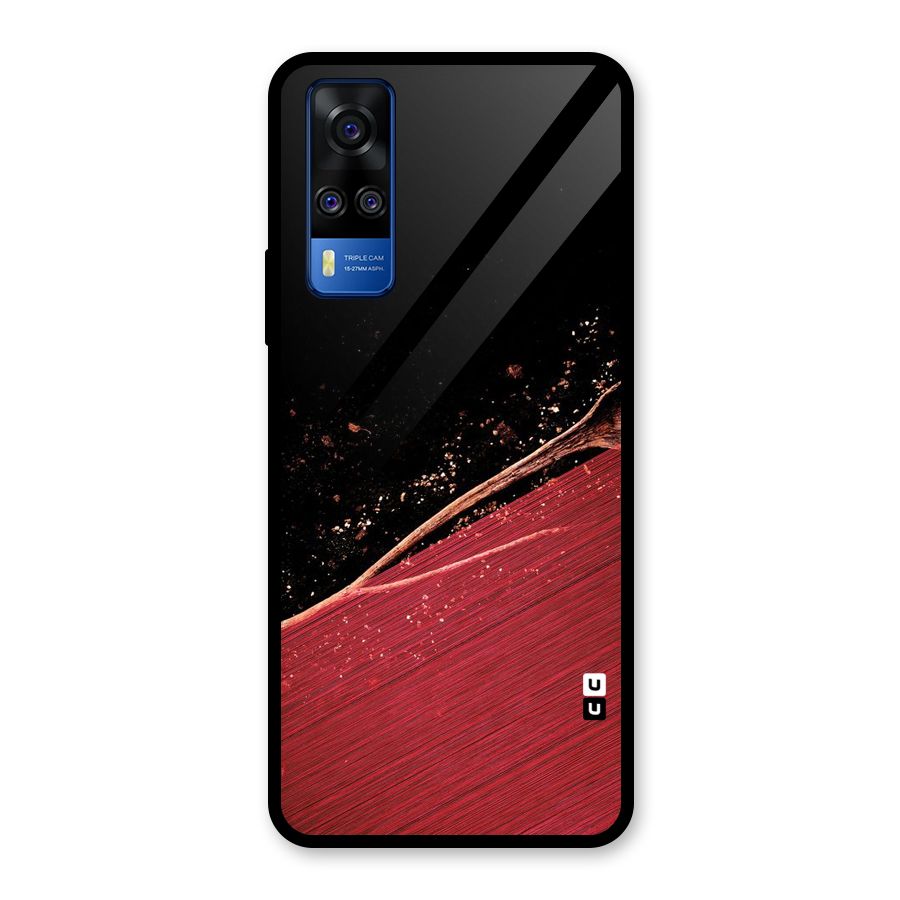 Red Flow Drops Glass Back Case for Vivo Y31