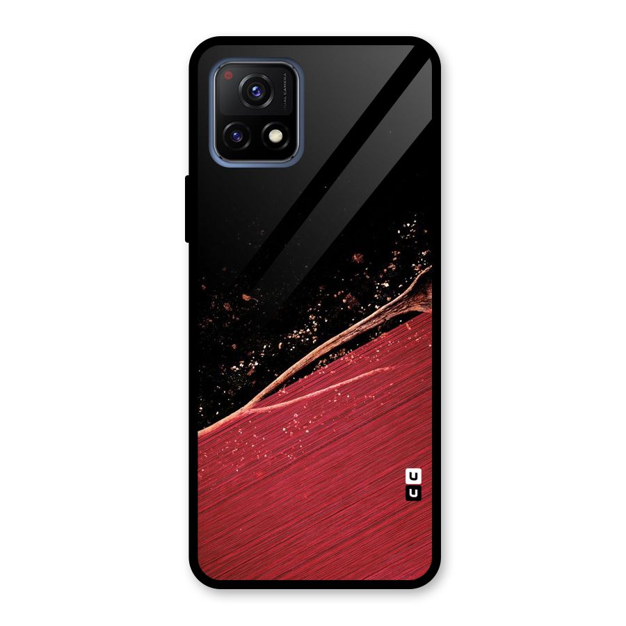 Red Flow Drops Glass Back Case for Vivo Y72 5G