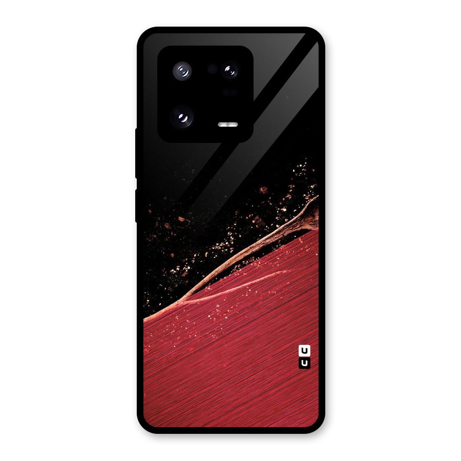 Red Flow Drops Glass Back Case for Xiaomi 13 Pro