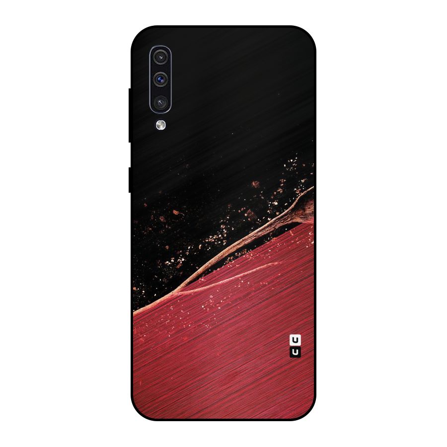 Red Flow Drops Metal Back Case for Galaxy A50s