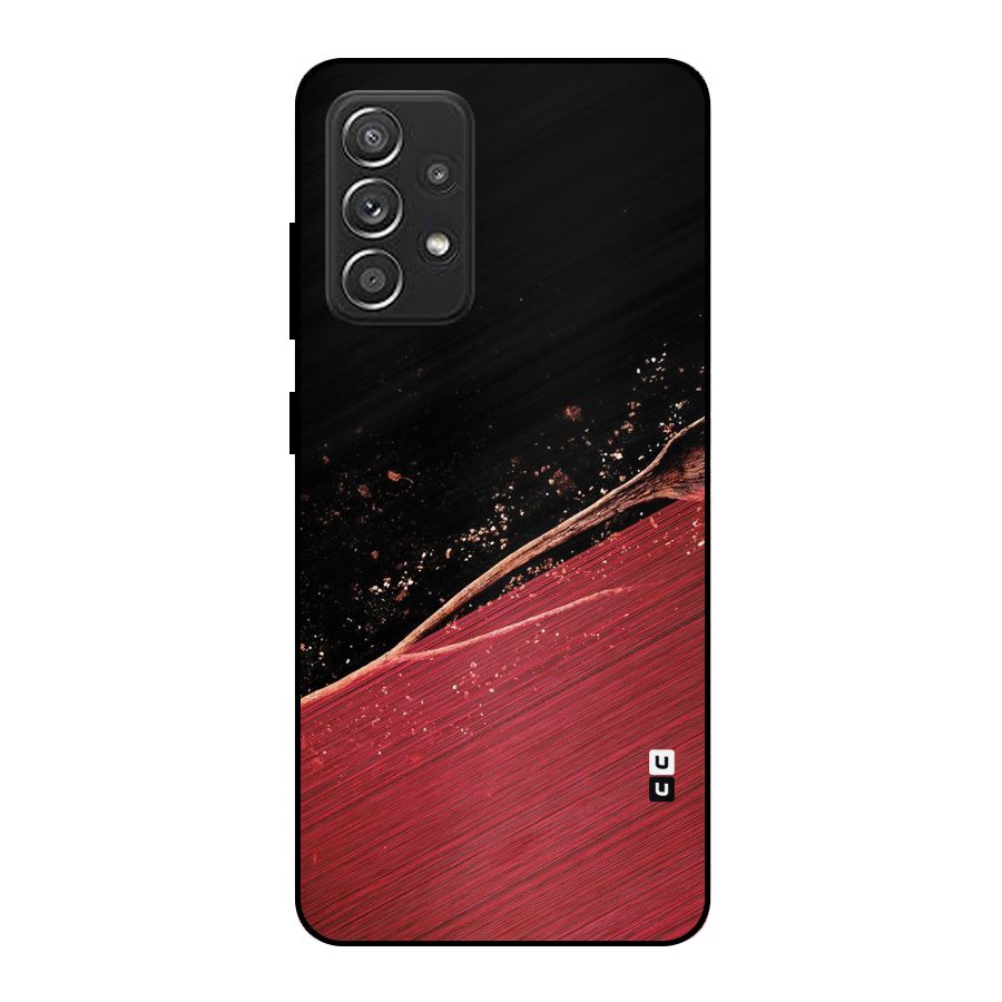 Red Flow Drops Metal Back Case for Galaxy A52