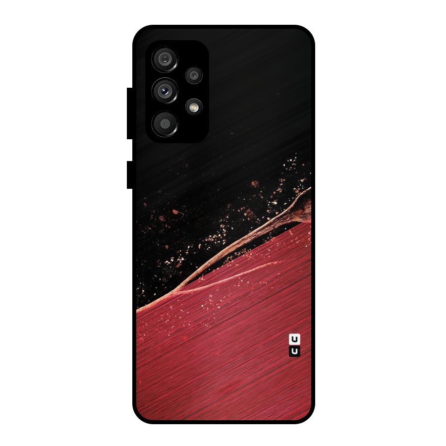 Red Flow Drops Metal Back Case for Galaxy A73 5G