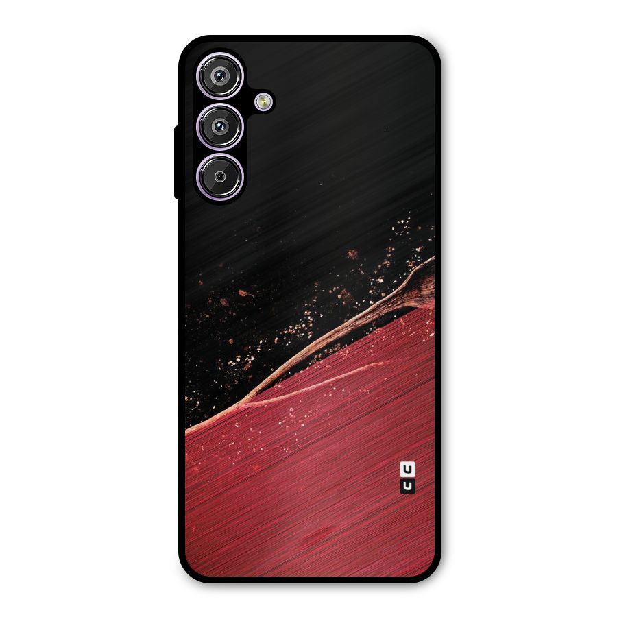 Red Flow Drops Metal Back Case for Galaxy M15