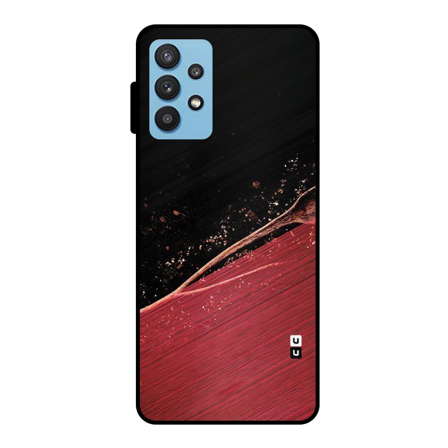 Red Flow Drops Metal Back Case for Galaxy M32 5G