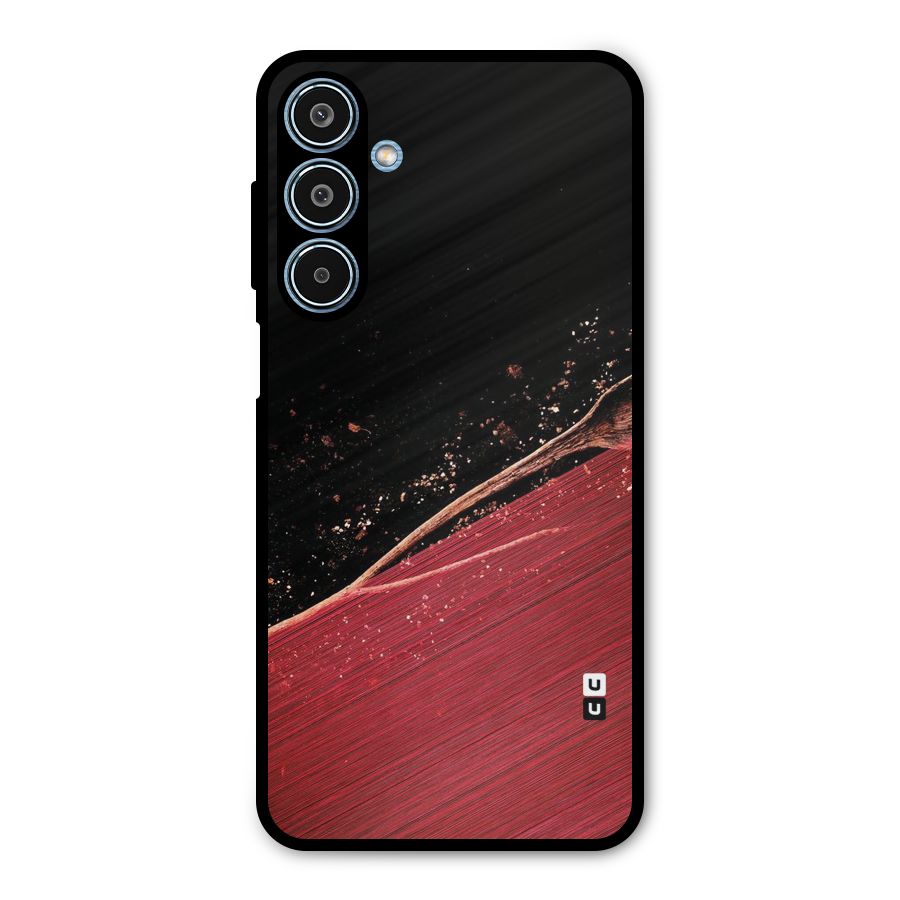 Red Flow Drops Metal Back Case for Galaxy M35