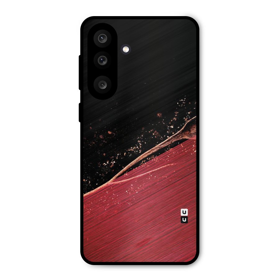 Red Flow Drops Metal Back Case for Galaxy M56