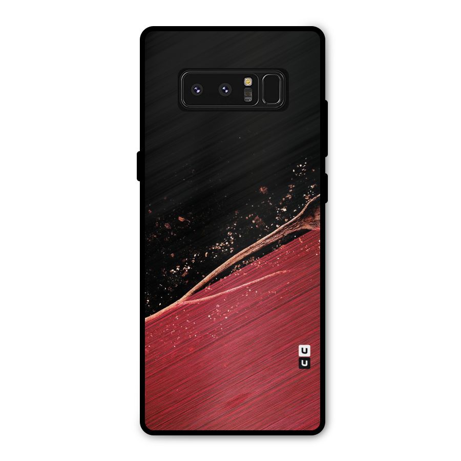 Red Flow Drops Metal Back Case for Galaxy Note 8