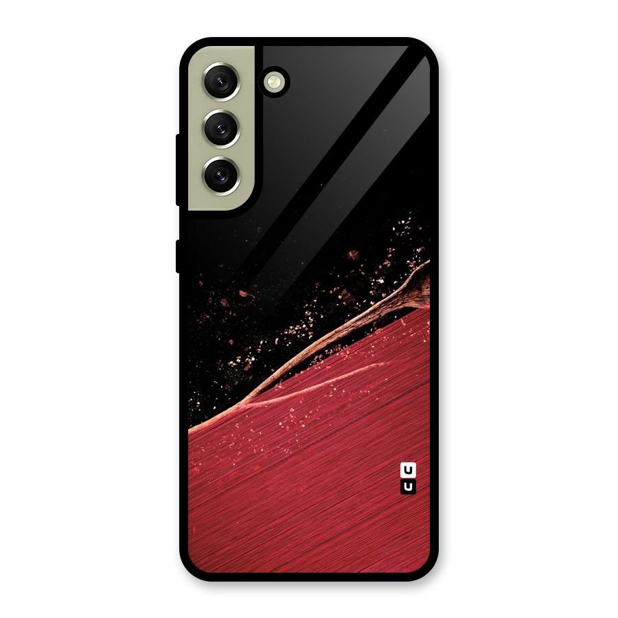 Red Flow Drops Metal Back Case for Galaxy S21 FE 5G (2023)