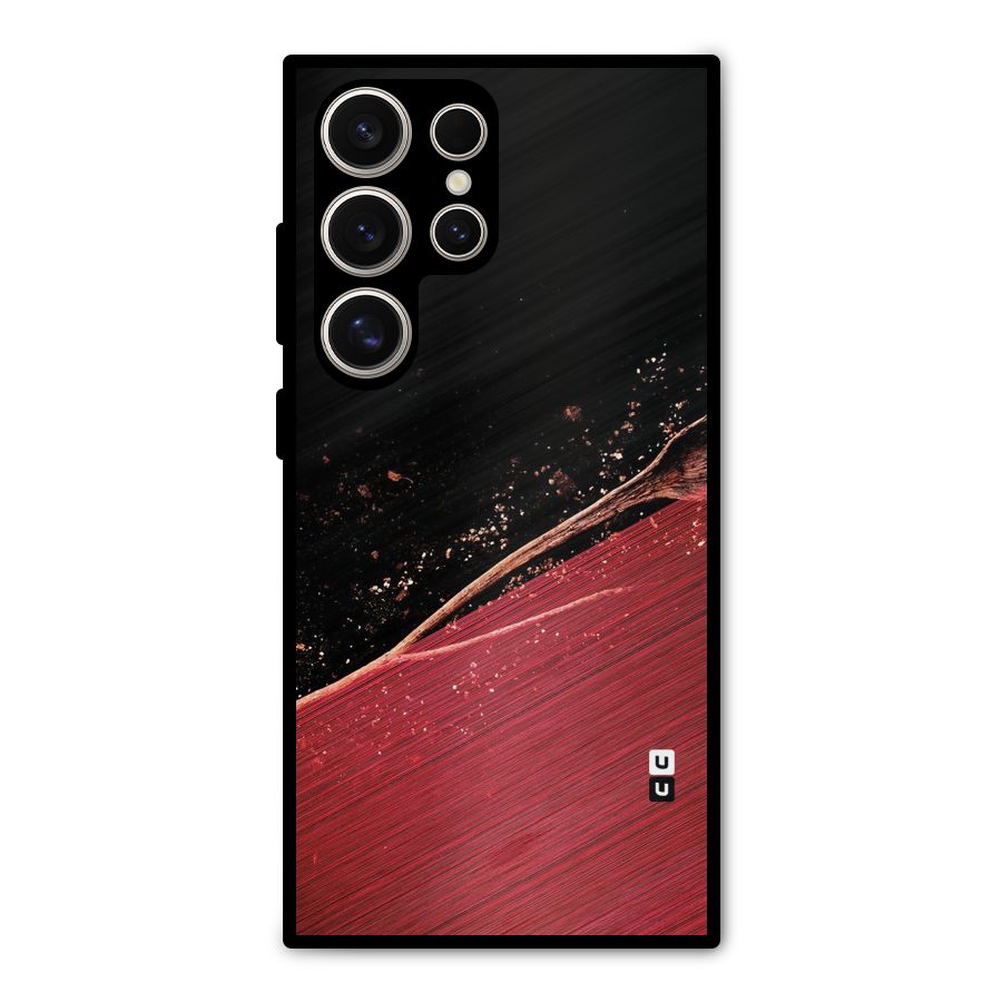 Red Flow Drops Metal Back Case for Galaxy S24 Ultra