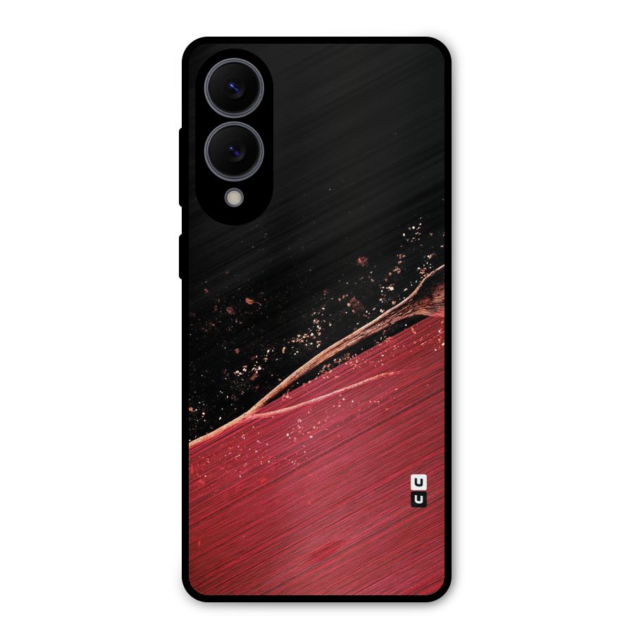 Red Flow Drops Metal Back Case for Galaxy S25 Edge
