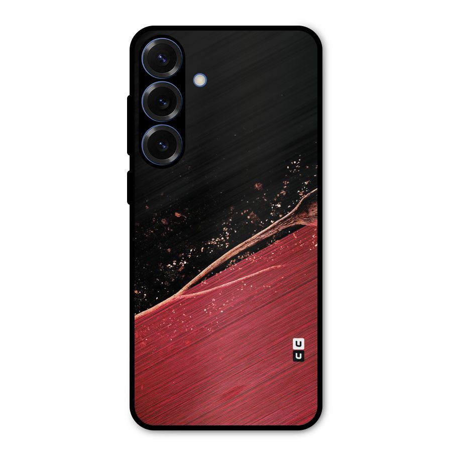 Red Flow Drops Metal Back Case for Galaxy S25 Plus