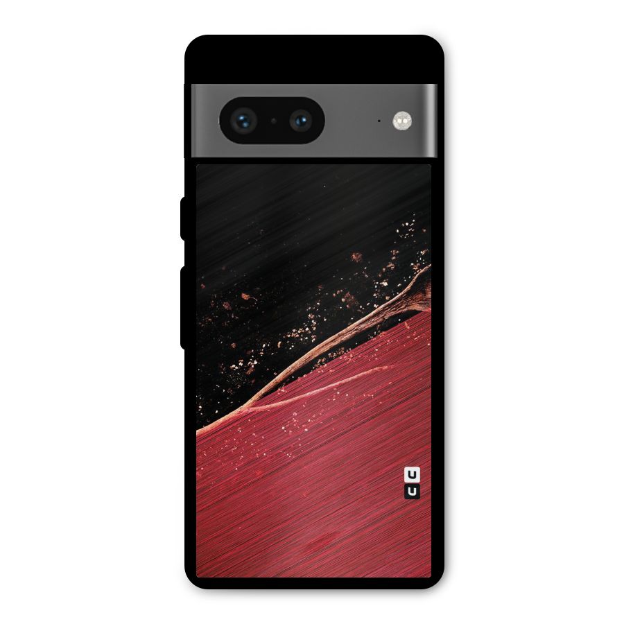 Red Flow Drops Metal Back Case for Google Pixel 7