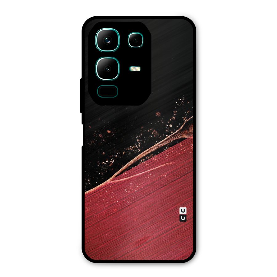 Red Flow Drops Metal Back Case for Infinix Note 50x