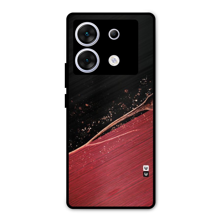 Red Flow Drops Metal Back Case for Infinix Zero 30 5G