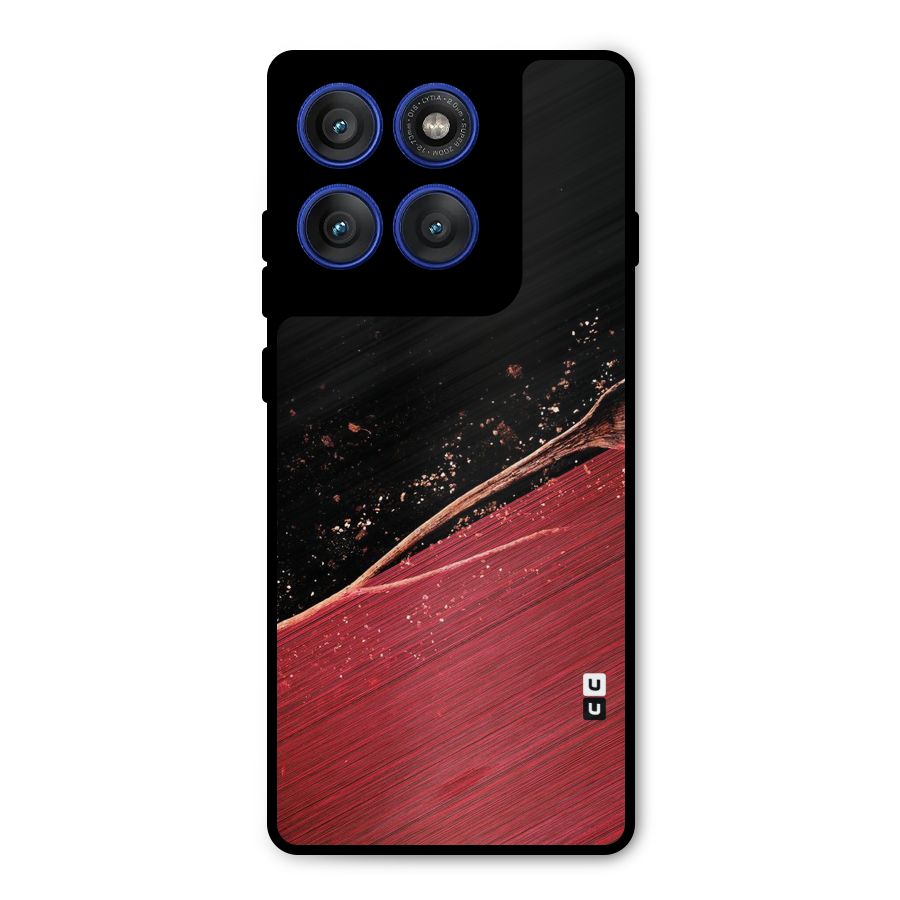 Red Flow Drops Metal Back Case for Motorola Edge 60 Pro