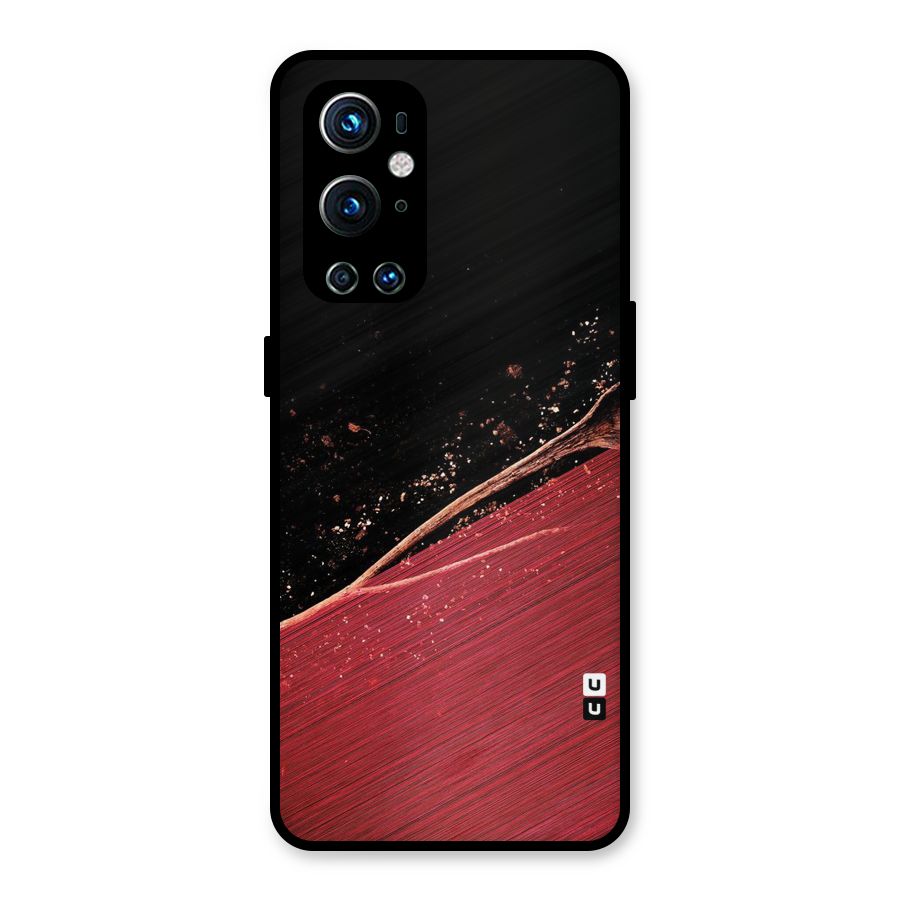 Red Flow Drops Metal Back Case for OnePlus 9 Pro