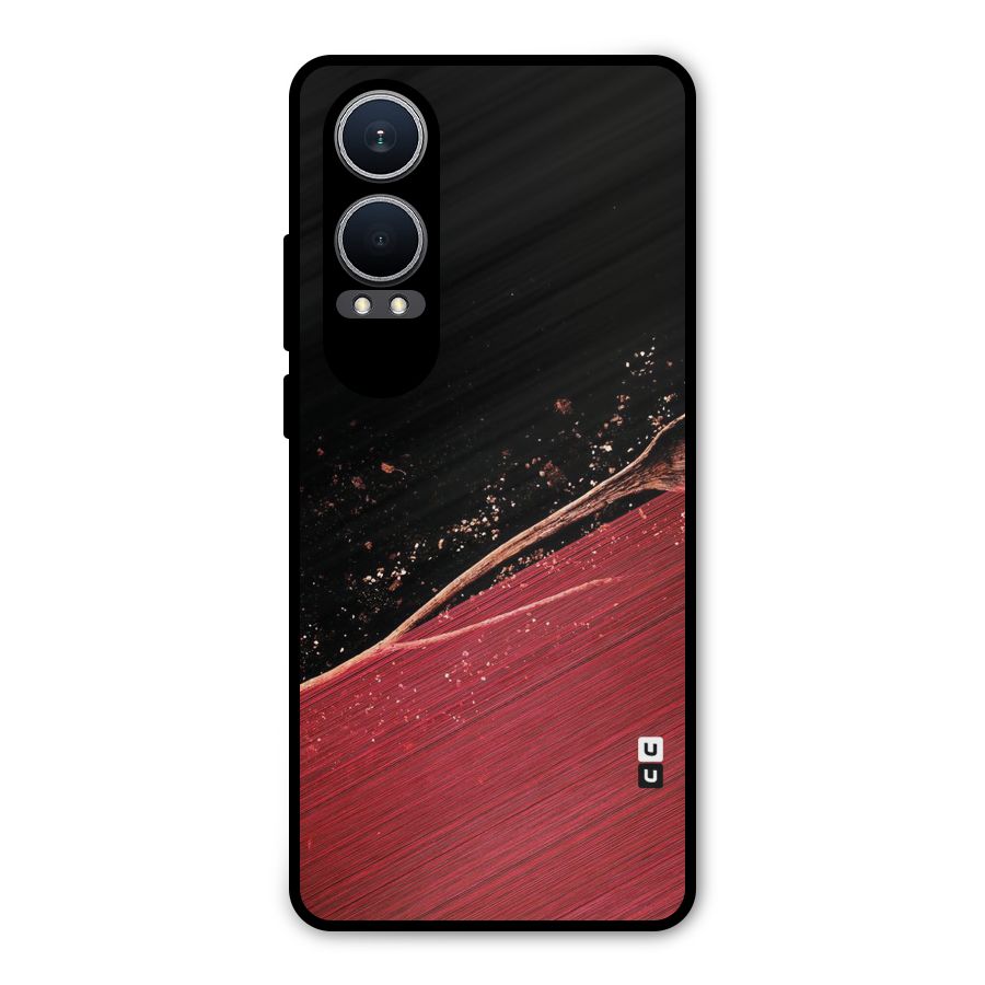 Red Flow Drops Metal Back Case for OnePlus Nord CE4 Lite
