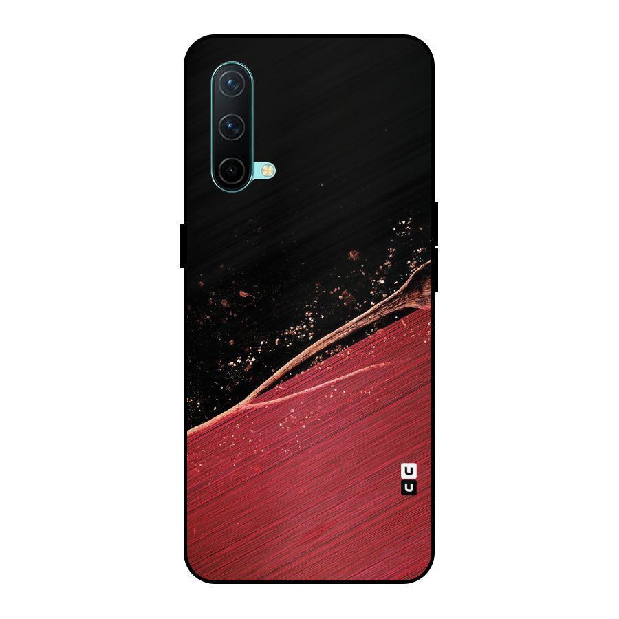Red Flow Drops Metal Back Case for OnePlus Nord CE 5G