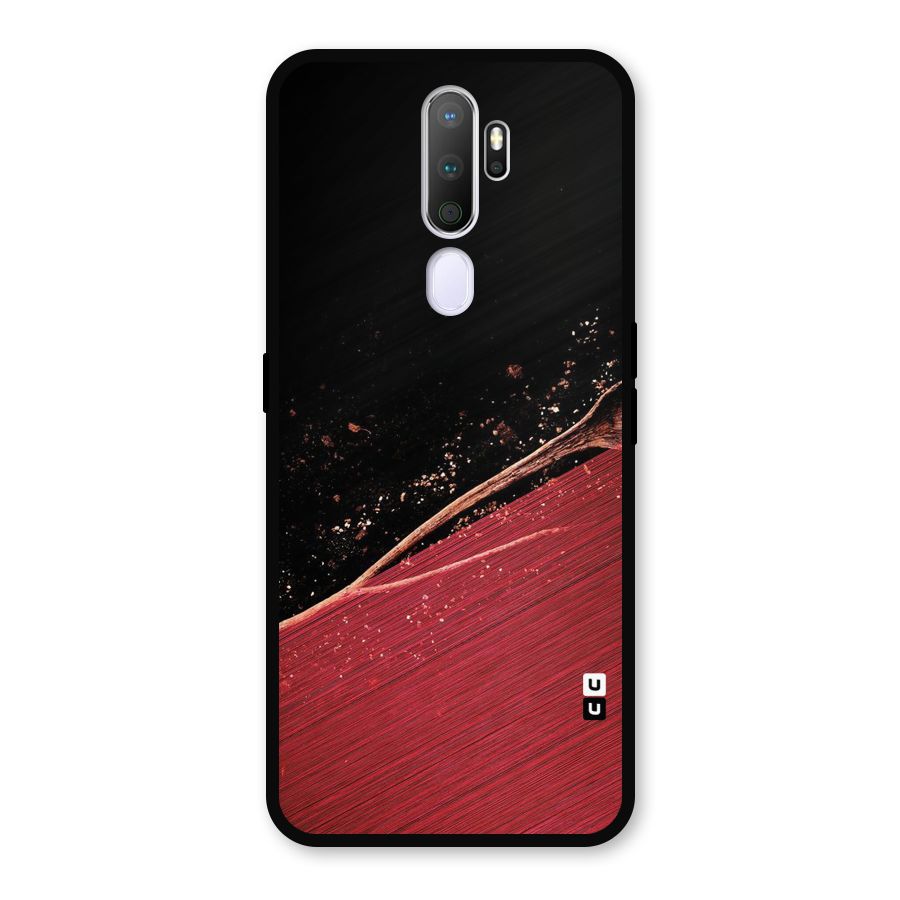 Red Flow Drops Metal Back Case for Oppo A9 (2020)