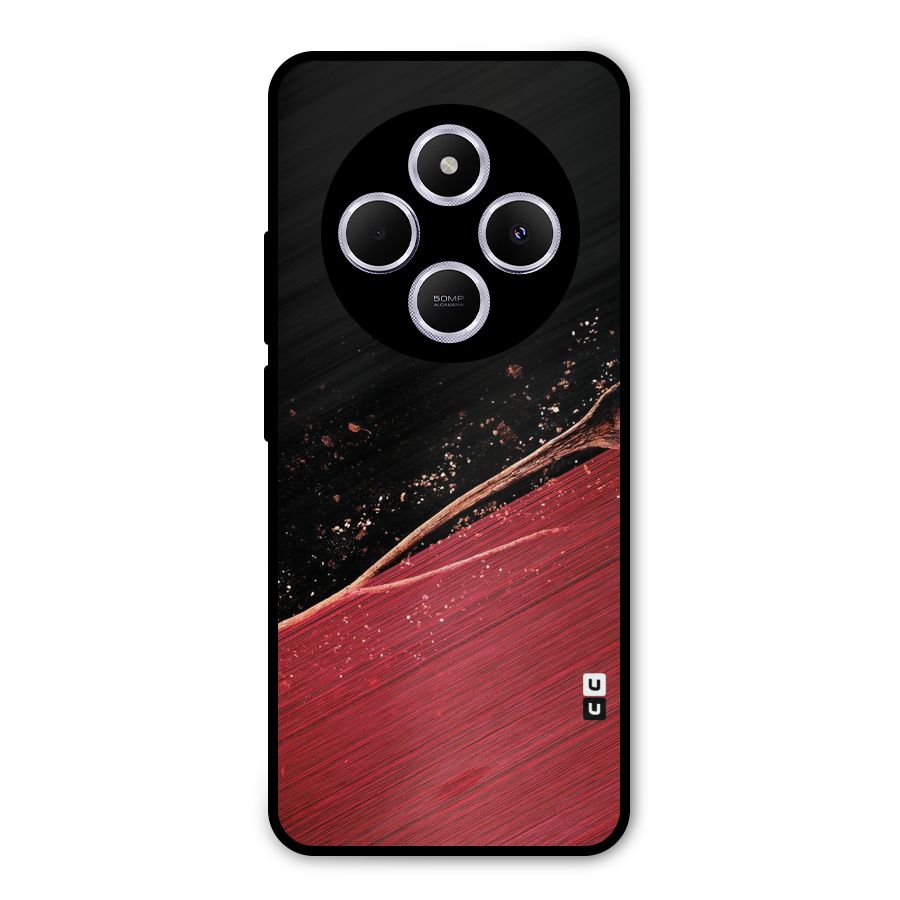 Red Flow Drops Metal Back Case for Poco M7