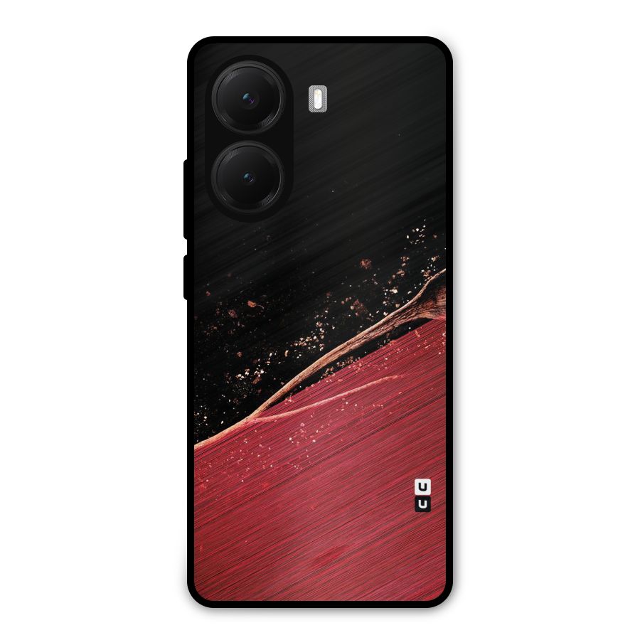 Red Flow Drops Metal Back Case for Poco X7 Pro