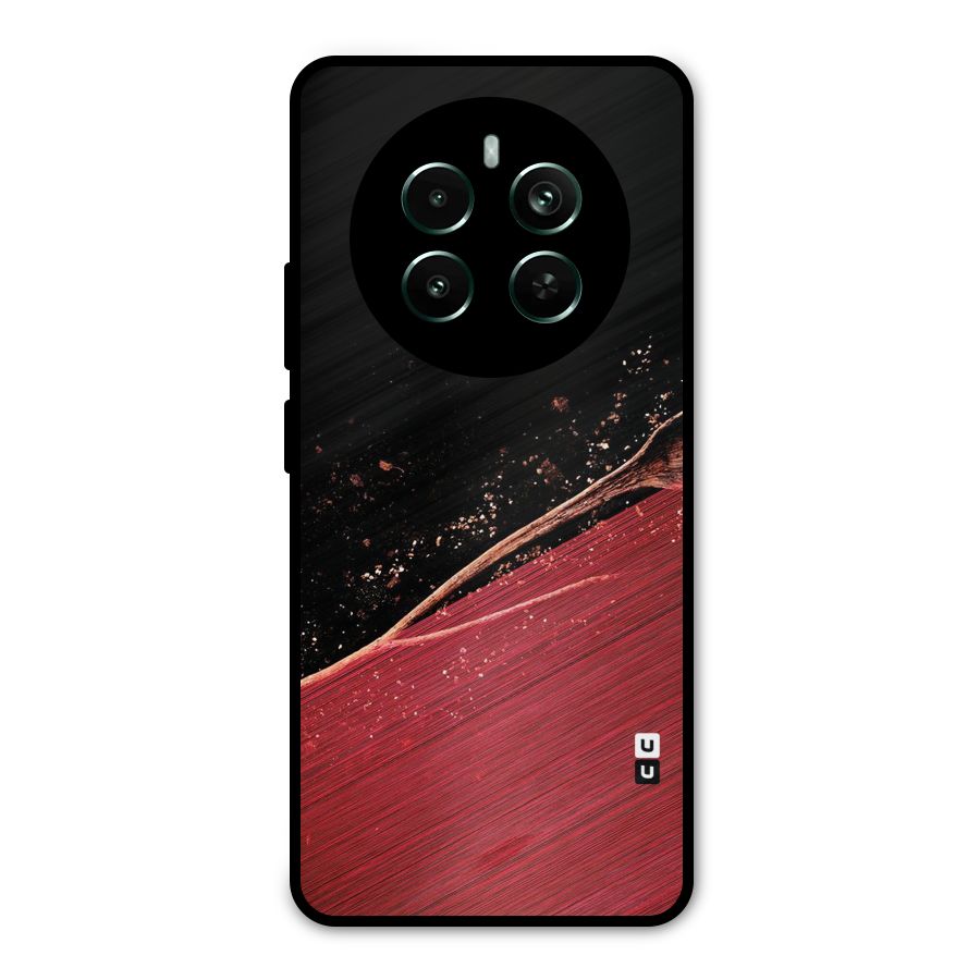 Red Flow Drops Metal Back Case for Realme 12 Pro Plus