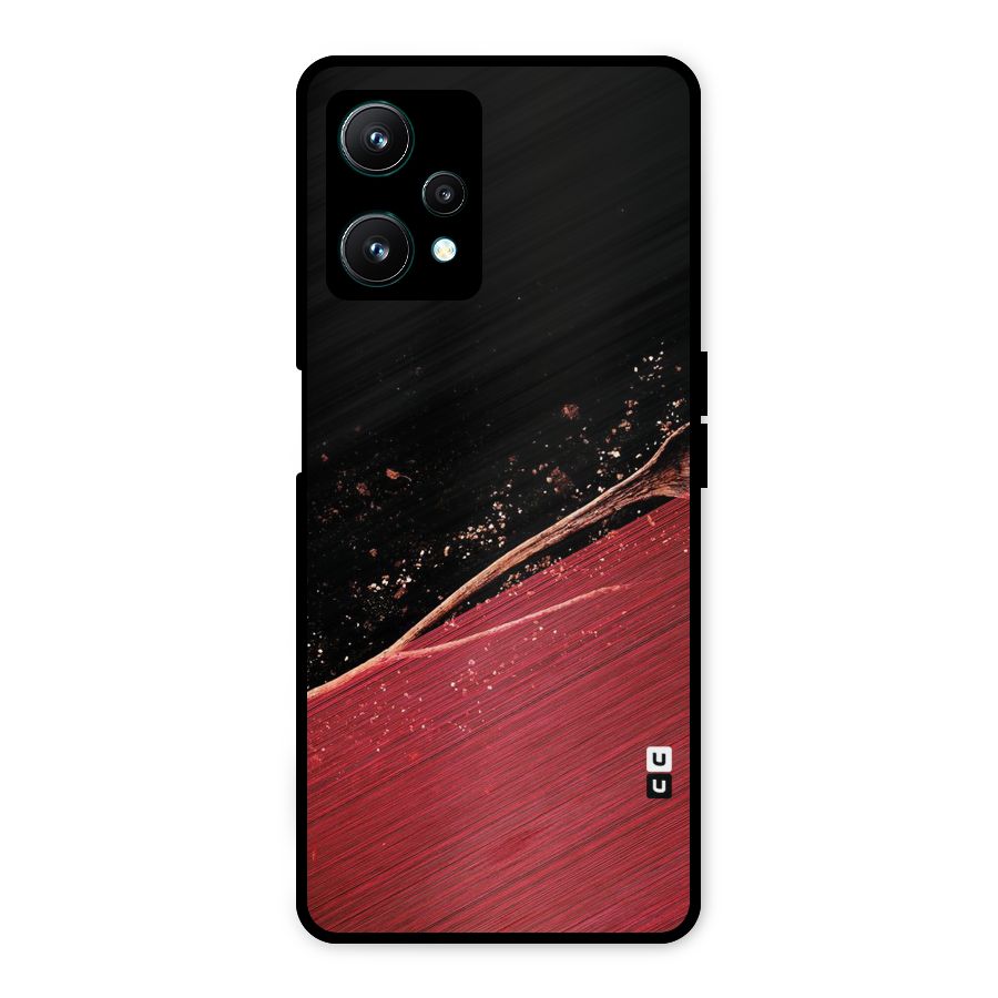 Red Flow Drops Metal Back Case for Realme 9 Pro 5G