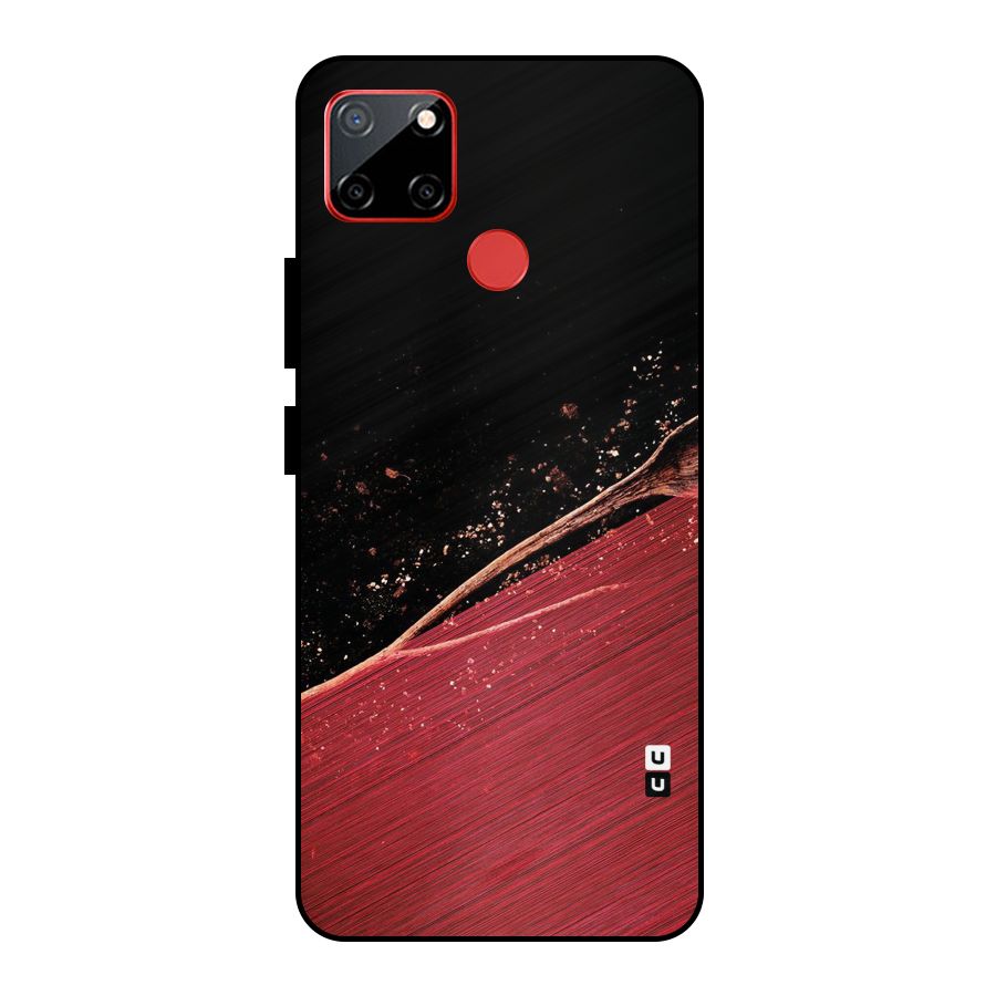 Red Flow Drops Metal Back Case for Realme C12