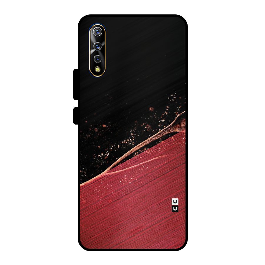 Red Flow Drops Metal Back Case for Vivo S1