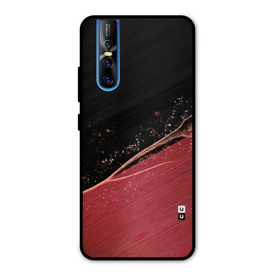 Red Flow Drops Metal Back Case for Vivo V15 Pro
