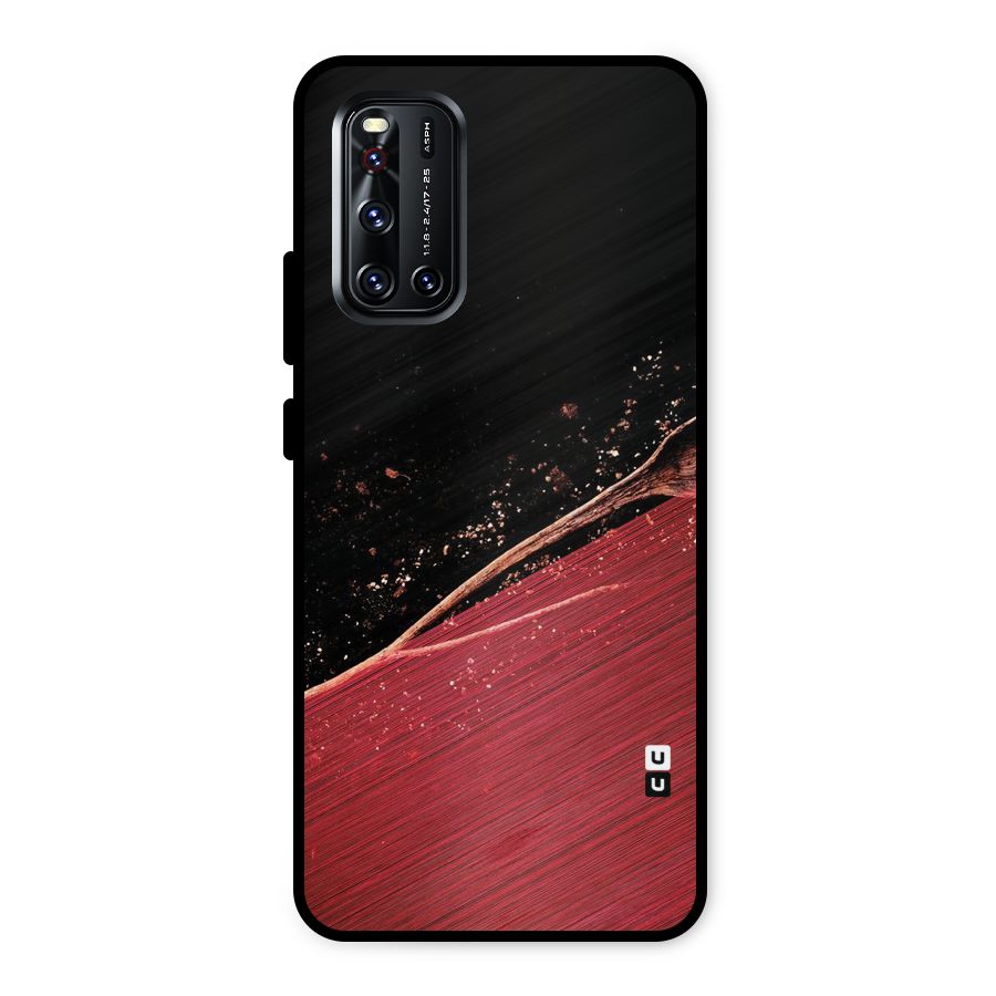 Red Flow Drops Metal Back Case for Vivo V19