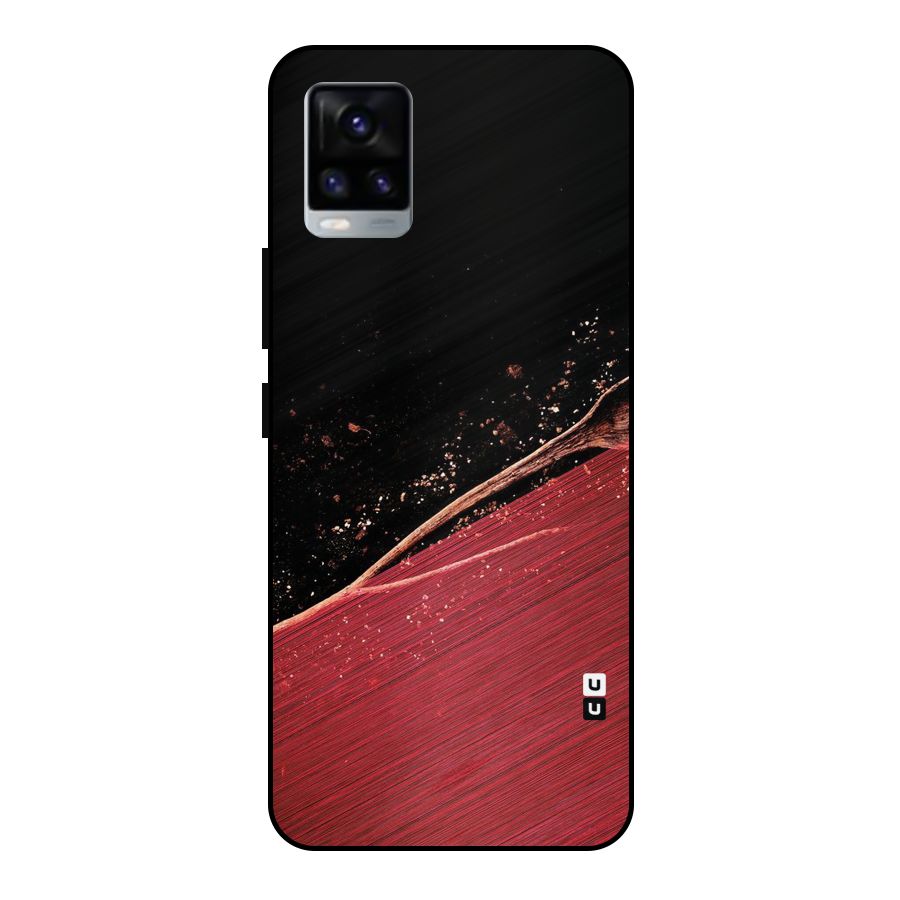 Red Flow Drops Metal Back Case for Vivo V20