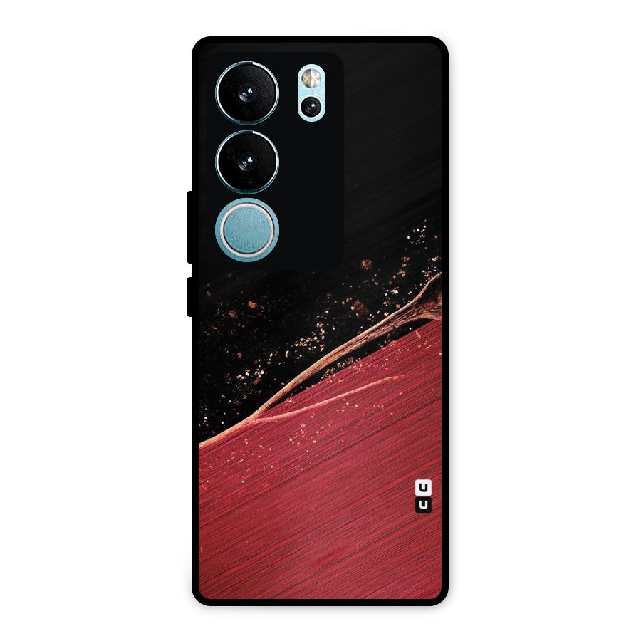 Red Flow Drops Metal Back Case for Vivo V29