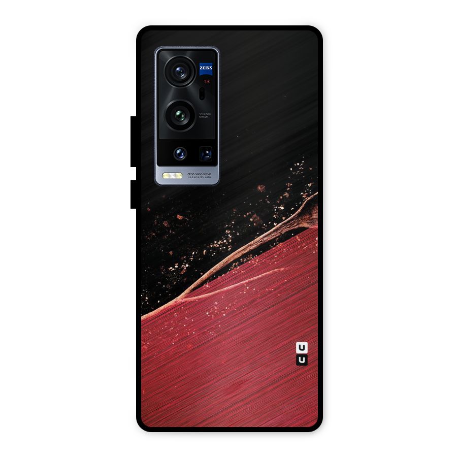 Red Flow Drops Metal Back Case for Vivo X60 Pro Plus