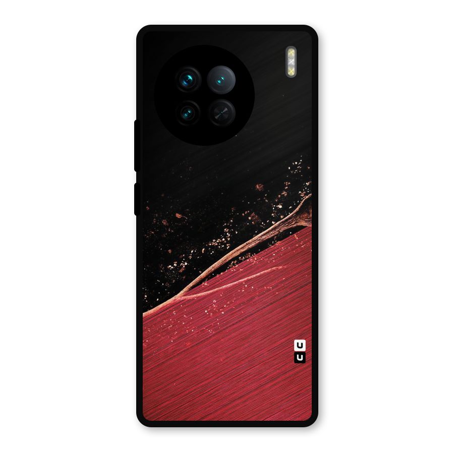 Red Flow Drops Metal Back Case for Vivo X90