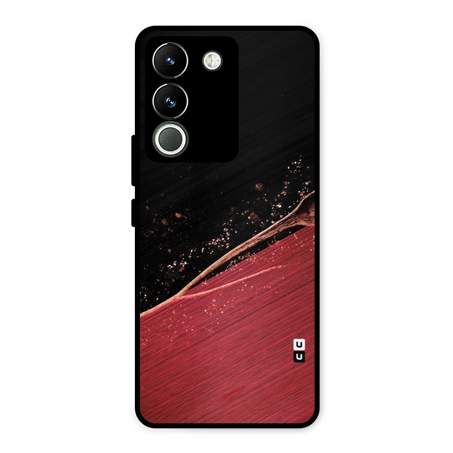 Red Flow Drops Metal Back Case for Vivo Y200