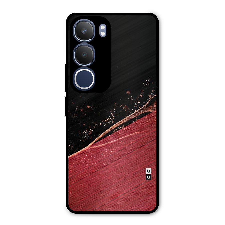 Red Flow Drops Metal Back Case for Vivo Y29