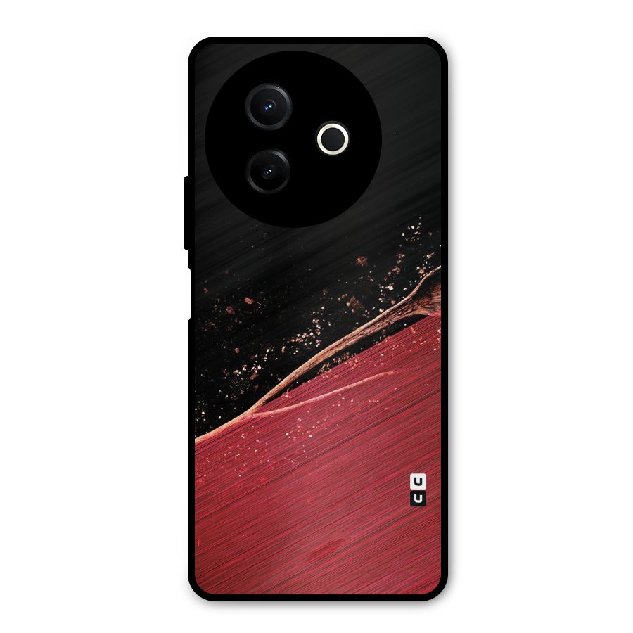 Red Flow Drops Metal Back Case for Vivo Y39