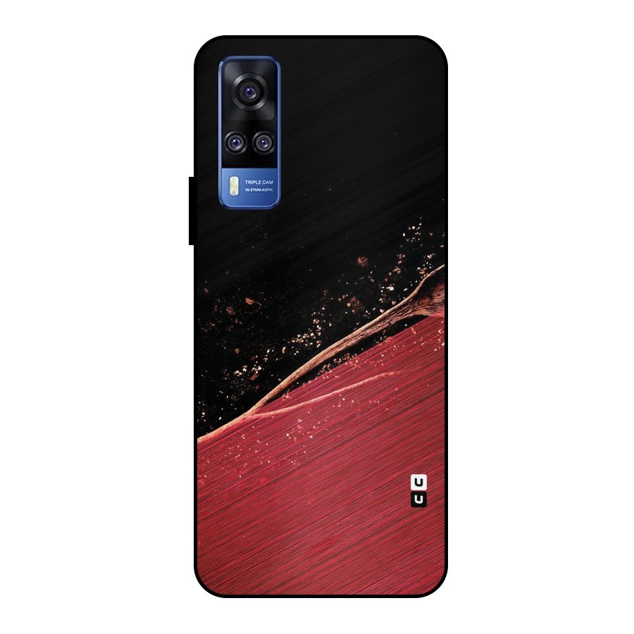 Red Flow Drops Metal Back Case for Vivo Y51