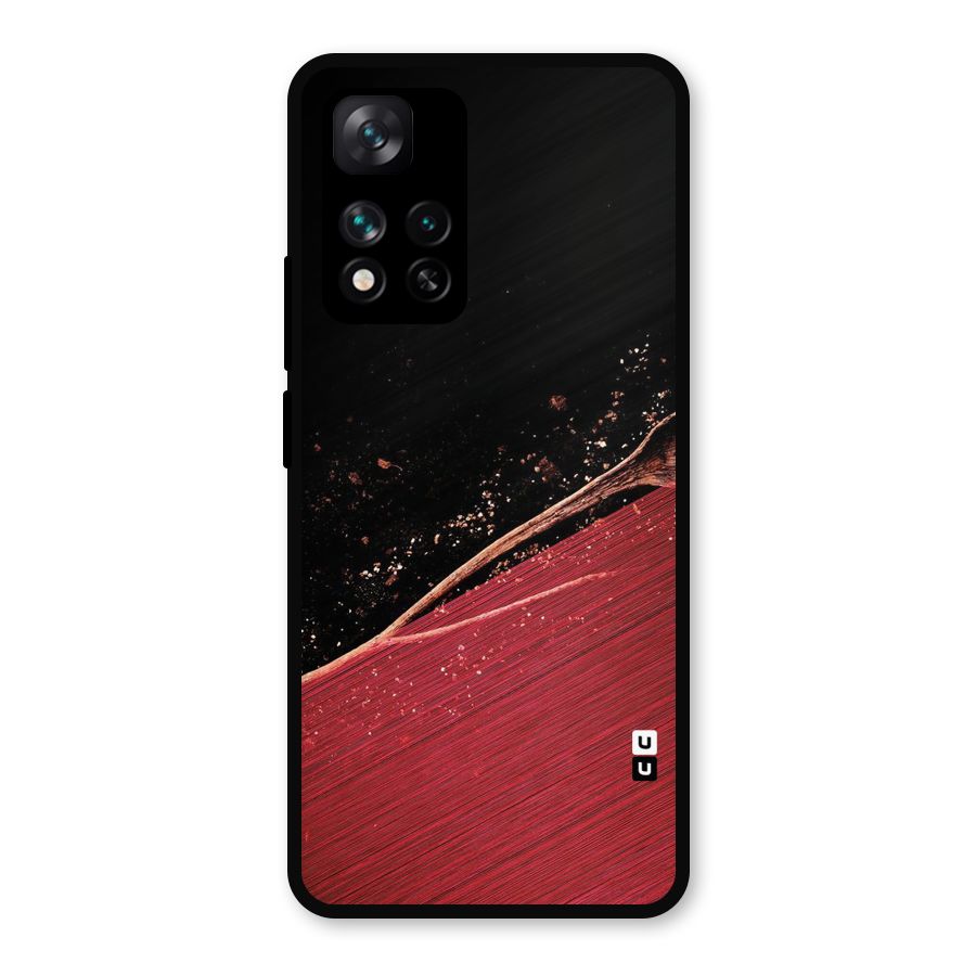 Red Flow Drops Metal Back Case for Xiaomi 11i 5G
