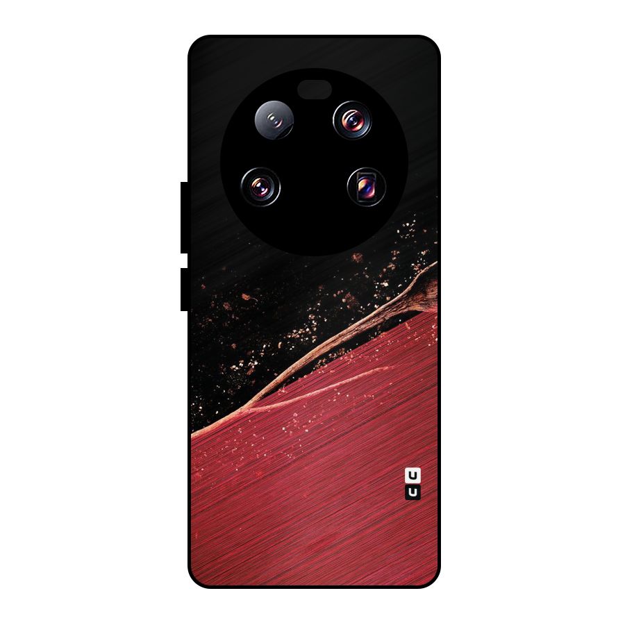 Red Flow Drops Metal Back Case for Xiaomi 13 Ultra