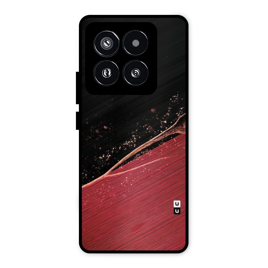 Red Flow Drops Metal Back Case for Xiaomi 14 Pro