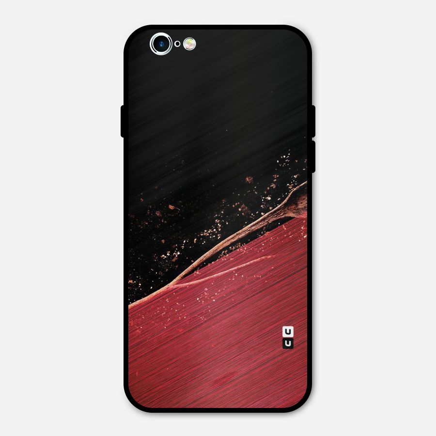 Red Flow Drops Metal Back Case for iPhone 6 6s